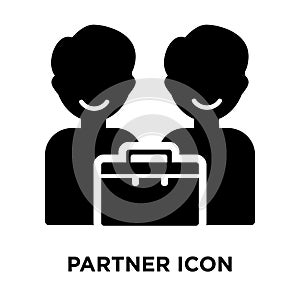 Partner iconÃÂ  vector isolated on white background, logo concept photo